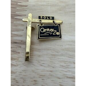 Vintage 1990's Gold Plated Century 21 Real Estate Logo Pin